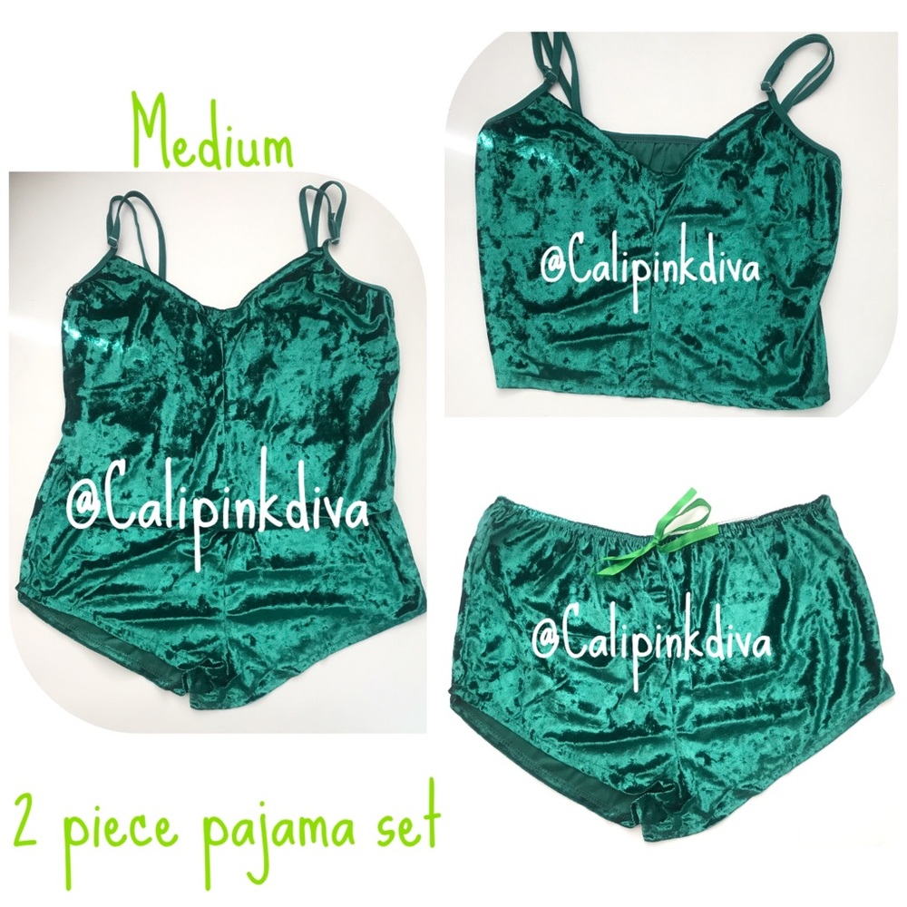 Money Green 2 piece pajama set M